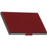 Elegantní kovový vizitkář METAL V, barva červená matná