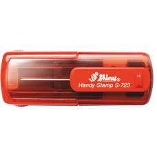 Kapesní razítko S-723, červená transparentní, rozměr otisku 47 x 18 mm - VÝPRODEJ