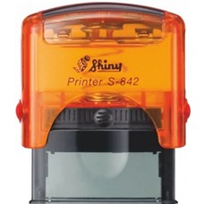 Razítko S-842 New Printer line, oranžový transparentní strojek