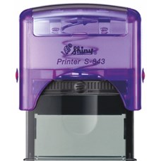 Razítko S-843 New Printer line fialová transparentní, rozměr 47x18mm