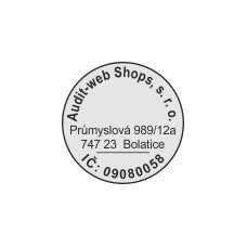 Štoček do razítka, průměr max. 30 mm