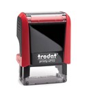 Razítko TRODAT Printy 4910, červená, otisk max 26 × 9 mm